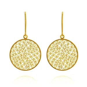 MADELYN GOLD MEDIUM EARRINGS FILIGREE