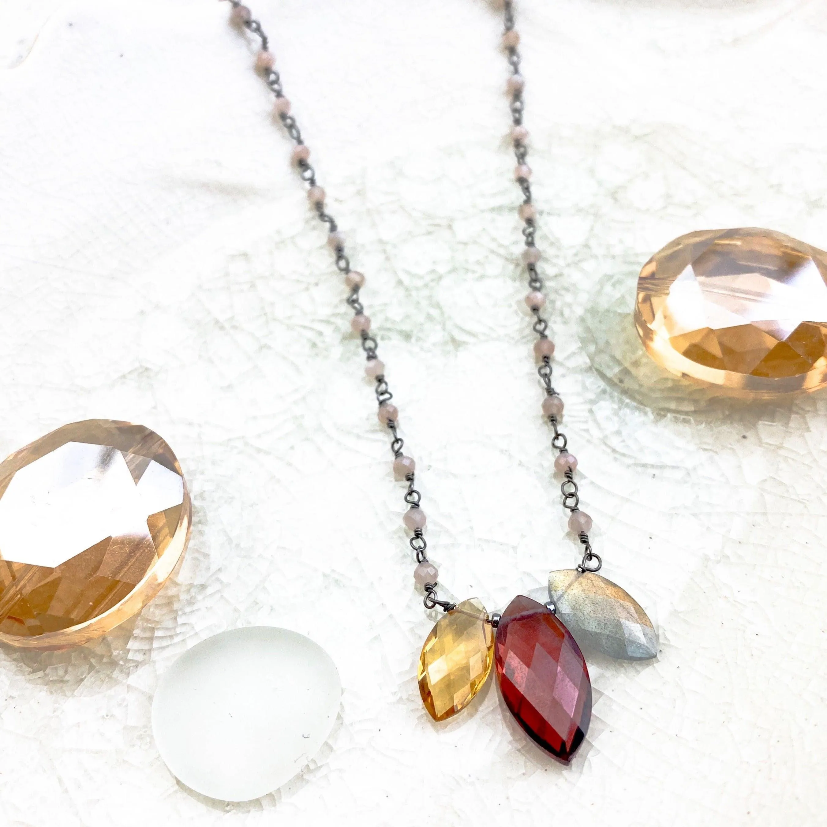 Marquee Katie Colorful Gem Necklace
