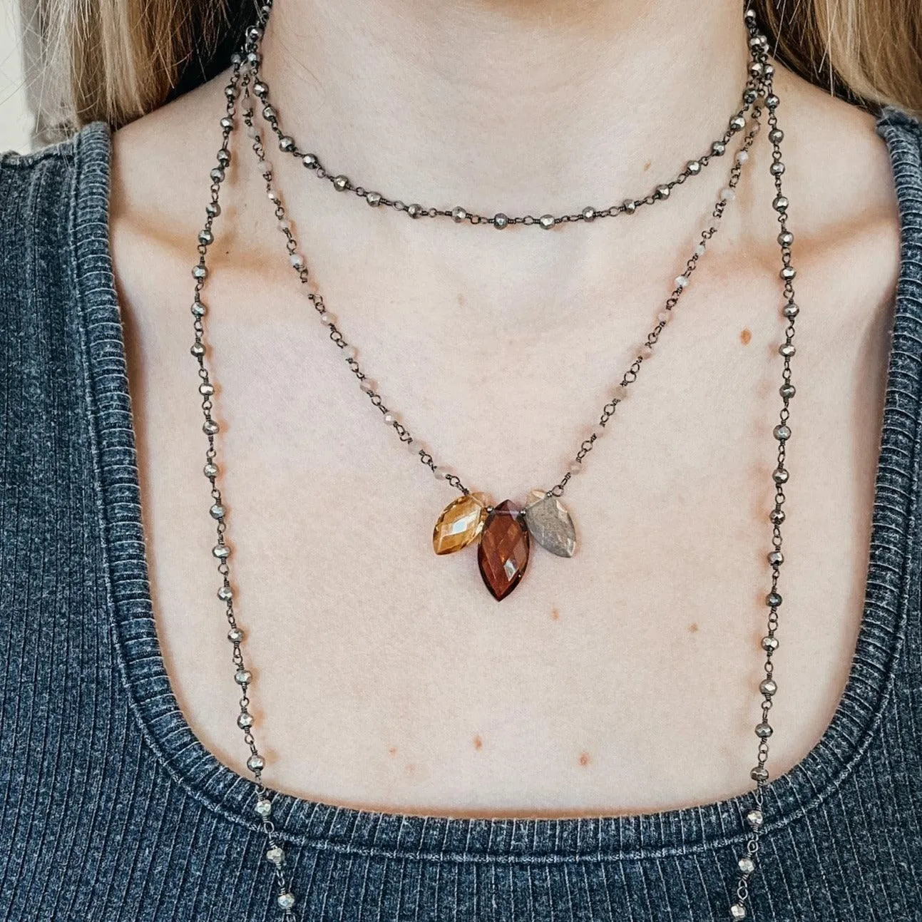 Marquee Katie Colorful Gem Necklace