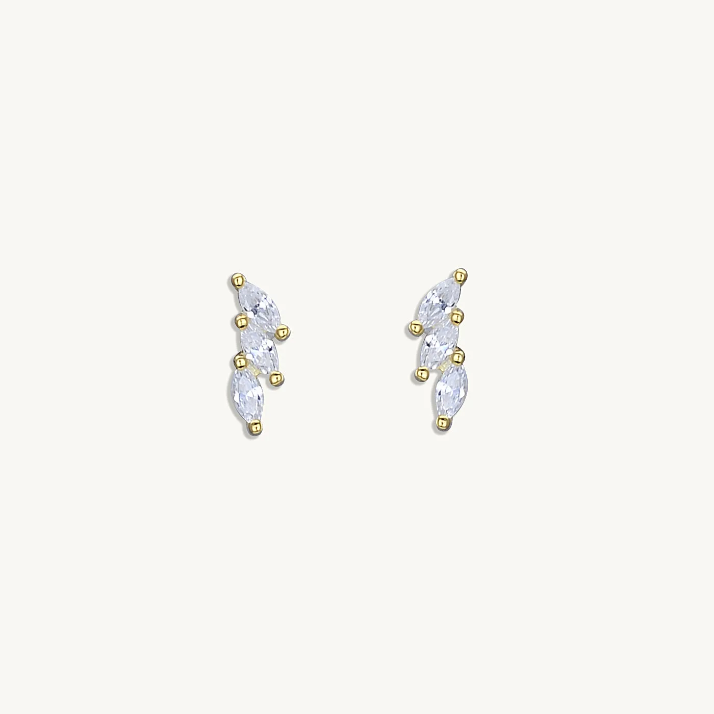 Marquise Cluster Sapphire Earrings