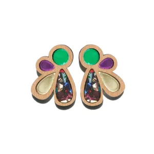 MARTHA JEAN Order Cluster Stud Earrings - Multi