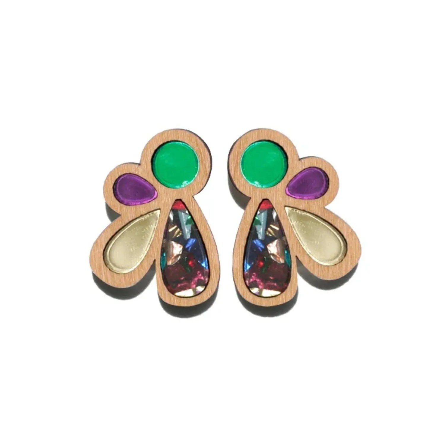 MARTHA JEAN Order Cluster Stud Earrings - Multi