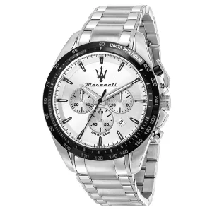 Maserati Traguardo Silver Stainless Steel Silver Dial Quartz Watch for Gents - R8873612049