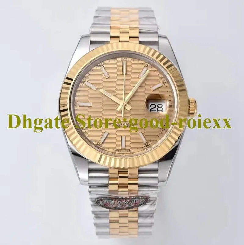 Men'S Watches Men Automatic Cal.3235 Clean Watch Water Resistant 41Mm Yellow Gold Cleanf Eta Wimbledon 126333 Wristwatches