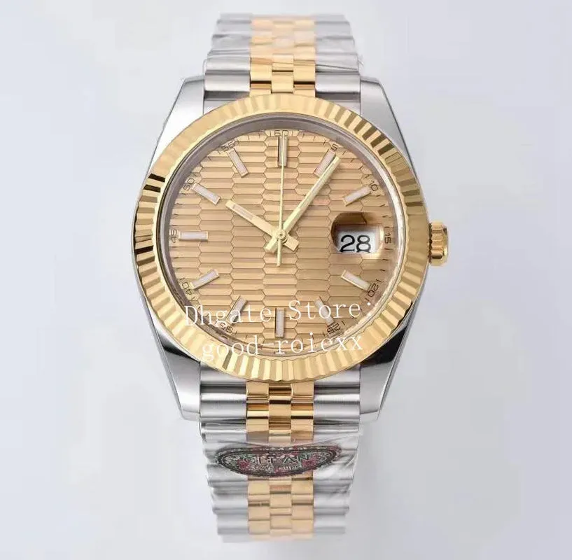 Men'S Watches Men Automatic Cal.3235 Clean Watch Water Resistant 41Mm Yellow Gold Cleanf Eta Wimbledon 126333 Wristwatches