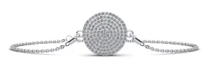 Mesmerizing Circle Diamond Adjustable Diamond Bracelet with 1.02 ct.(finished) 1.1mm