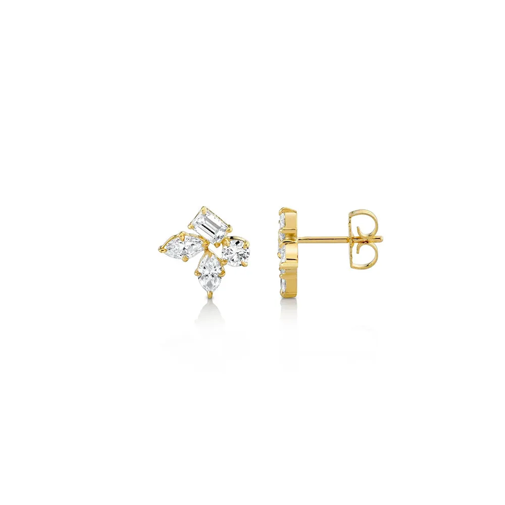 Michael M Montage Cluster Stud Earrings ER403