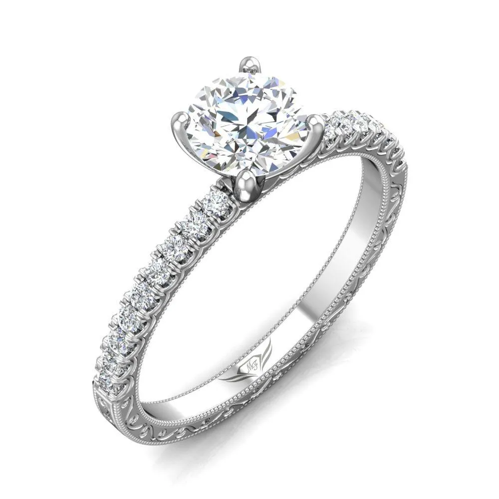 Micropave Engagement Ring