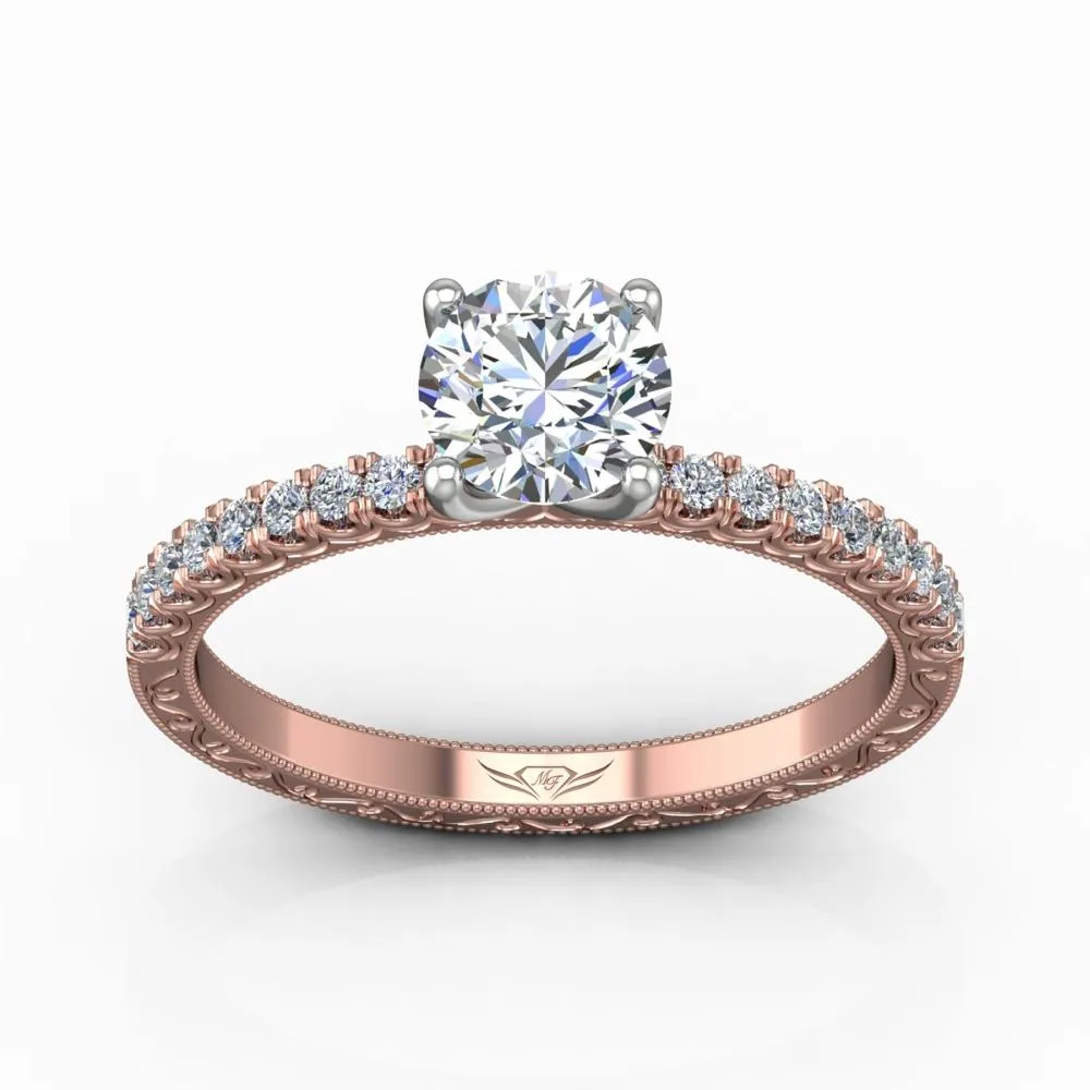 Micropave Engagement Ring