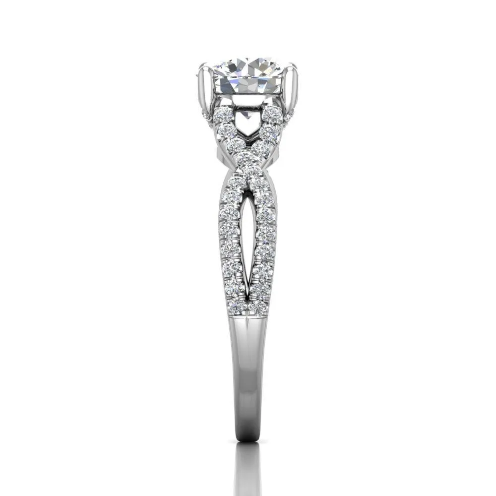 Micropave Engagement Ring