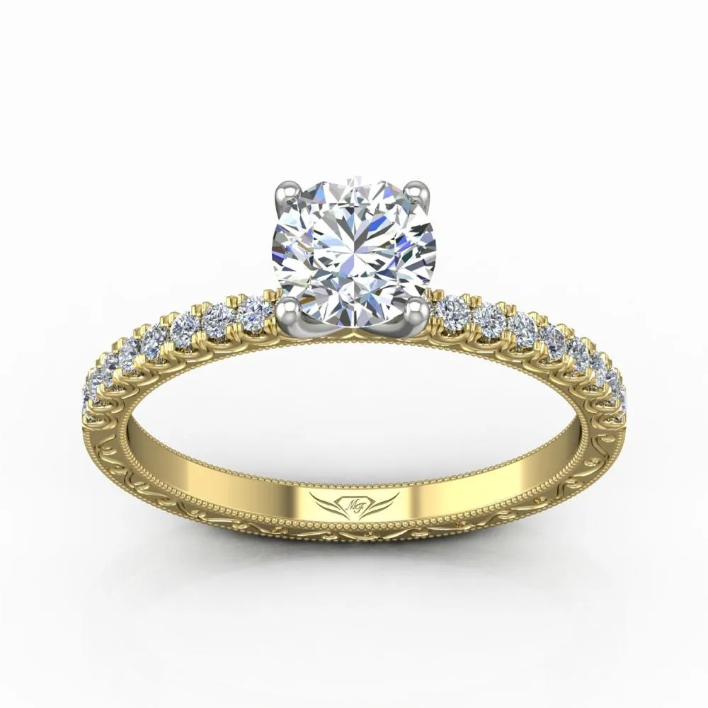 Micropave Engagement Ring