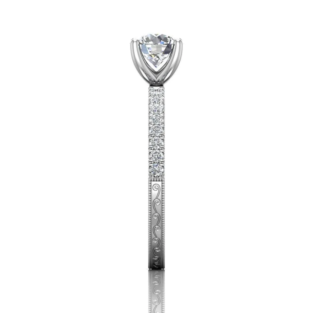 Micropave Engagement Ring