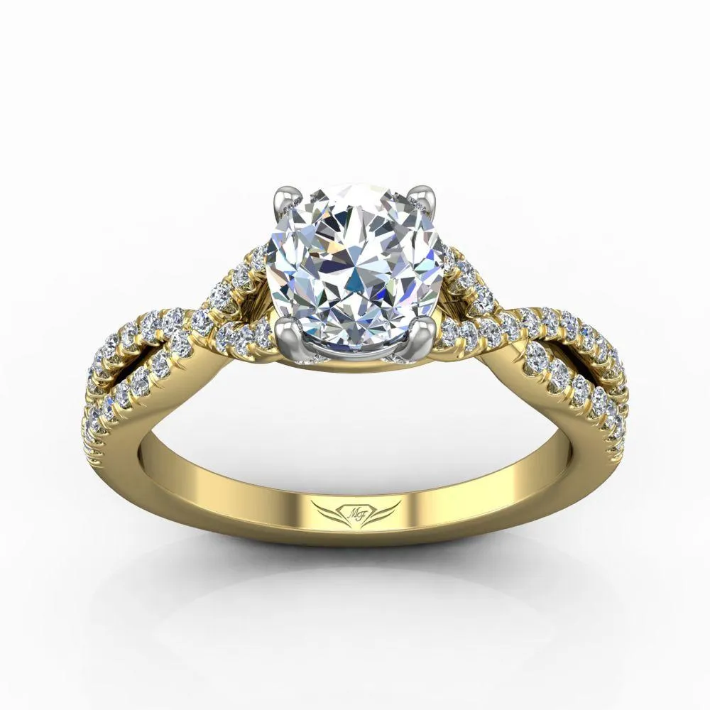 Micropave Engagement Ring