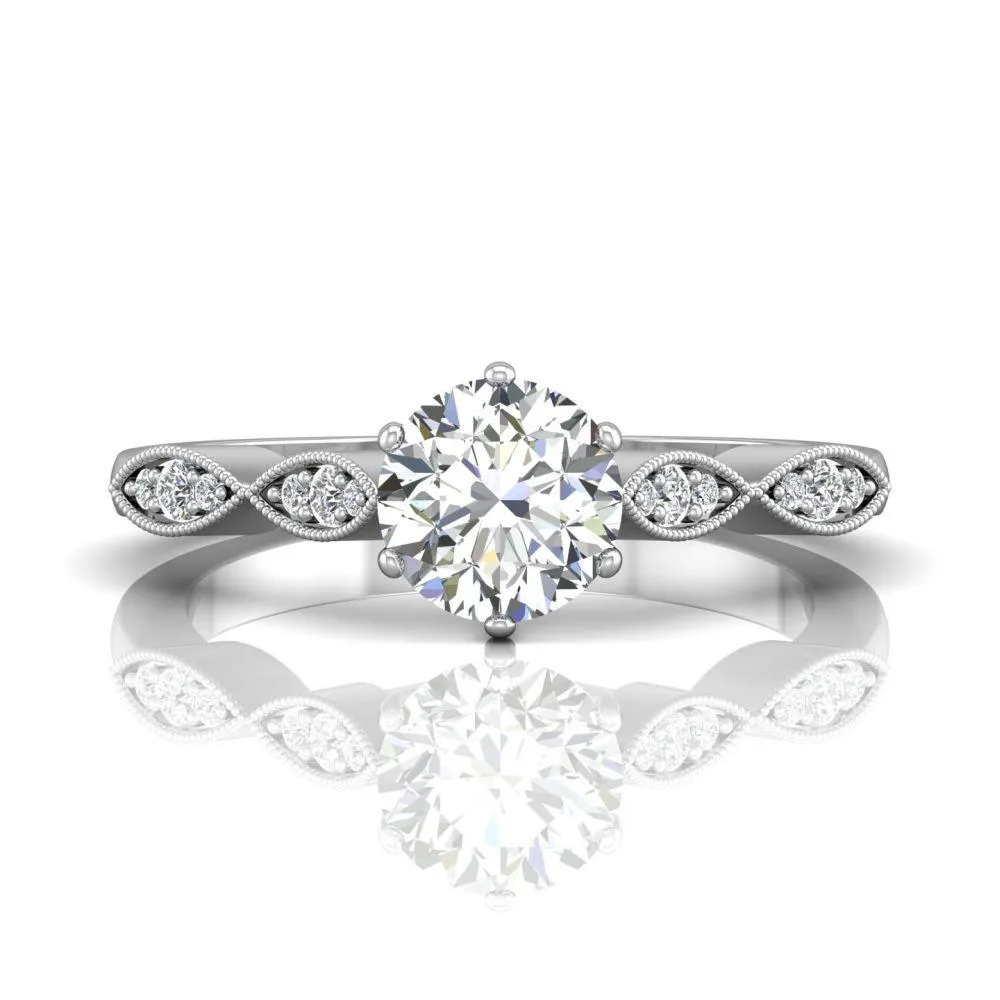 Micropave Engagement Ring