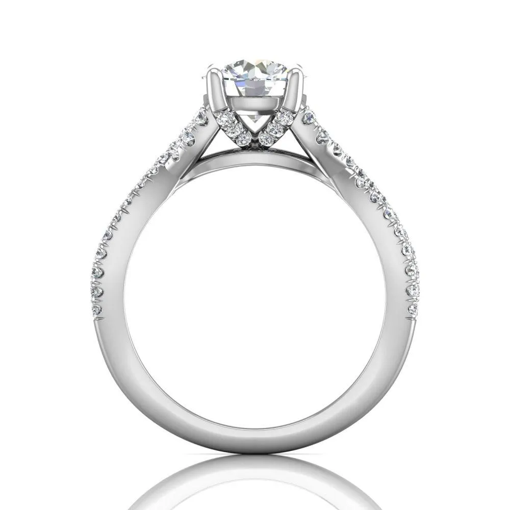 Micropave Engagement Ring