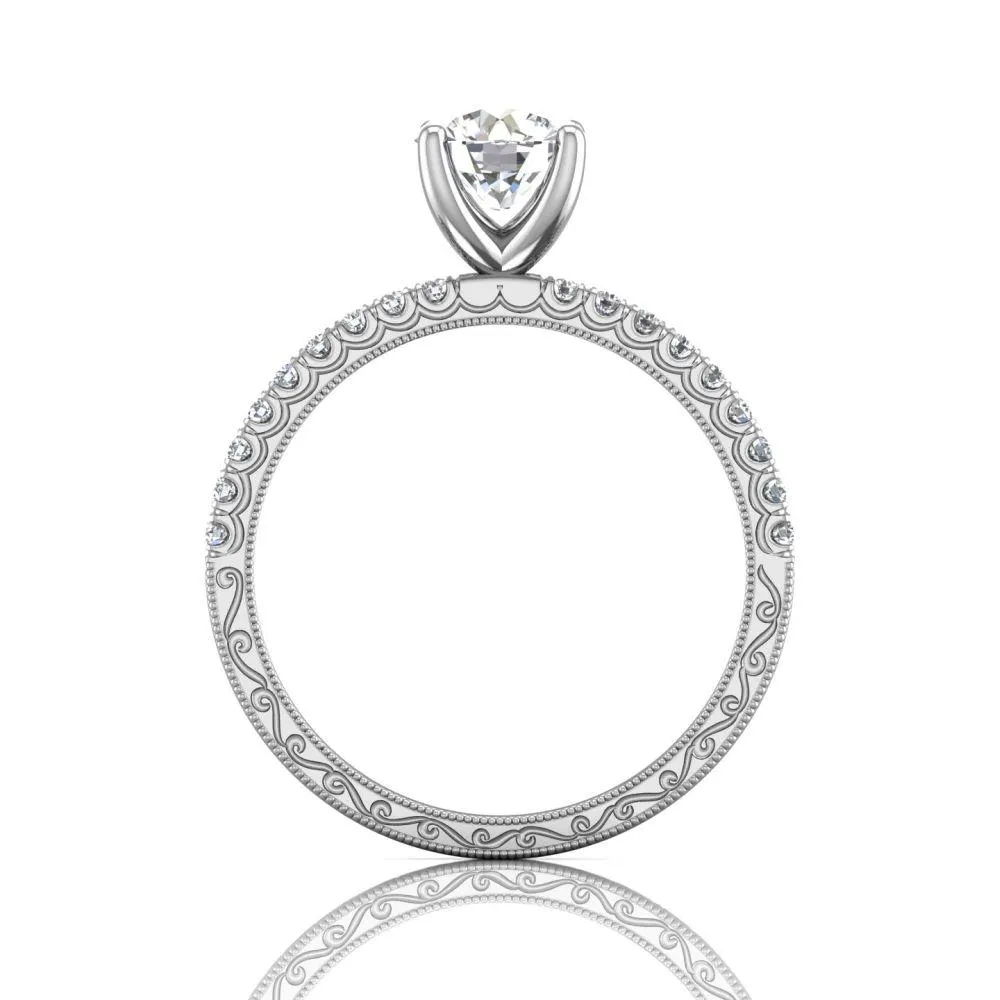 Micropave Engagement Ring