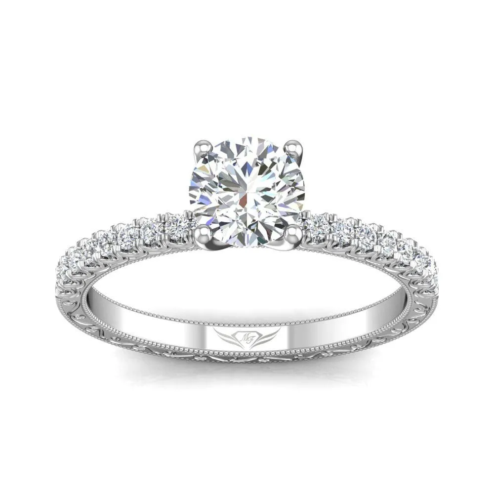 Micropave Engagement Ring