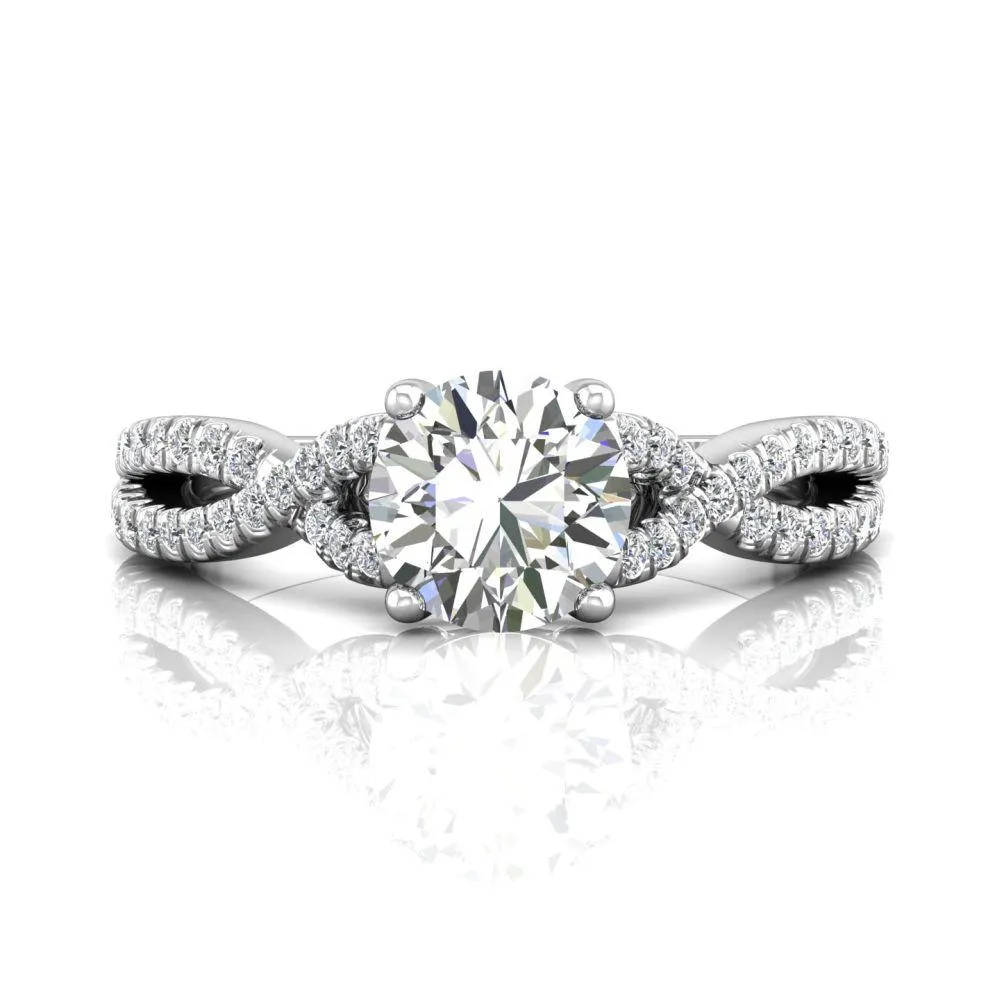 Micropave Engagement Ring