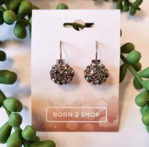Milano Swarovski Cluster Drop Earrings- Gge-Sil