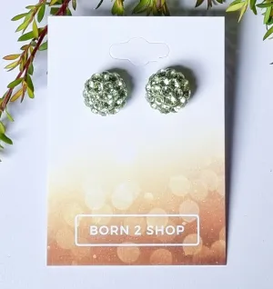 Milano Swarovski Cluster Post Earrings- Crys-Sil