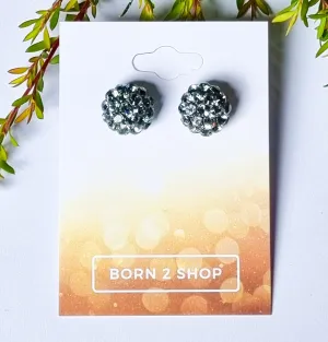 Milano Swarovski Cluster Post Earrings- IS-Sil