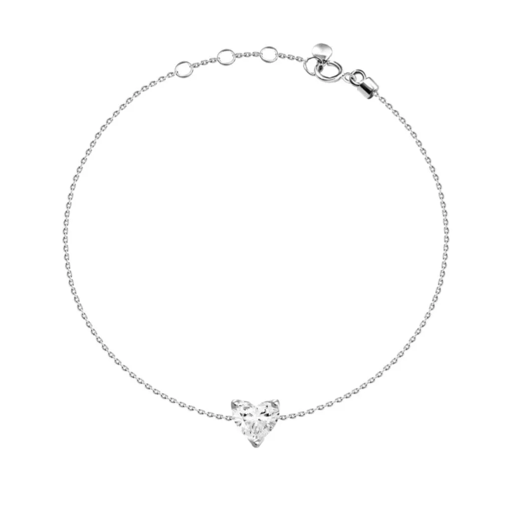 Mini Diamond Heart Bracelet