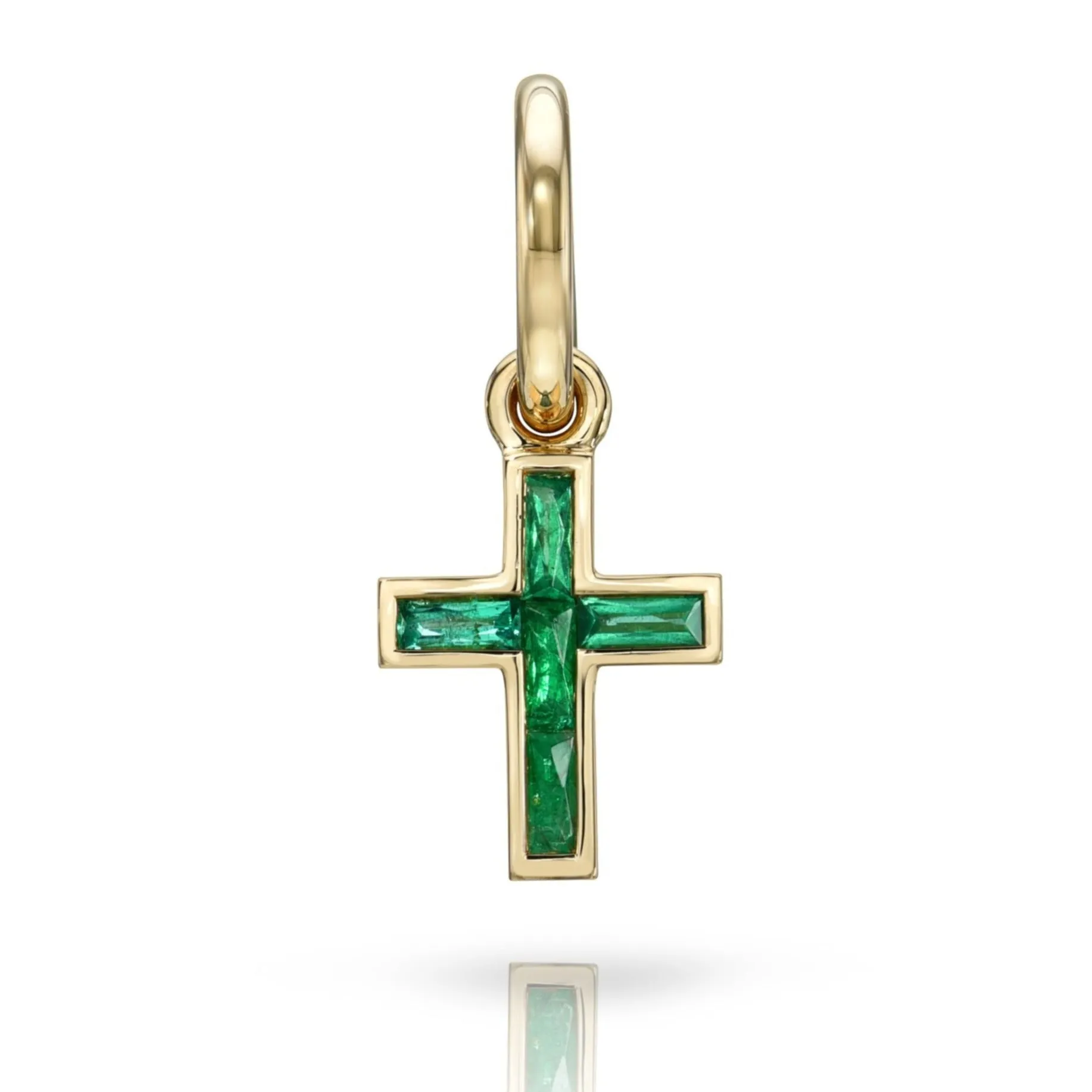 MINI FRENCH CUT CARMELA CROSS WITH GEMSTONES