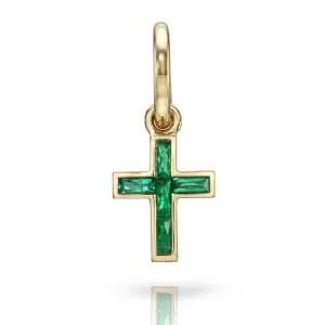 MINI FRENCH CUT CARMELA CROSS WITH GEMSTONES