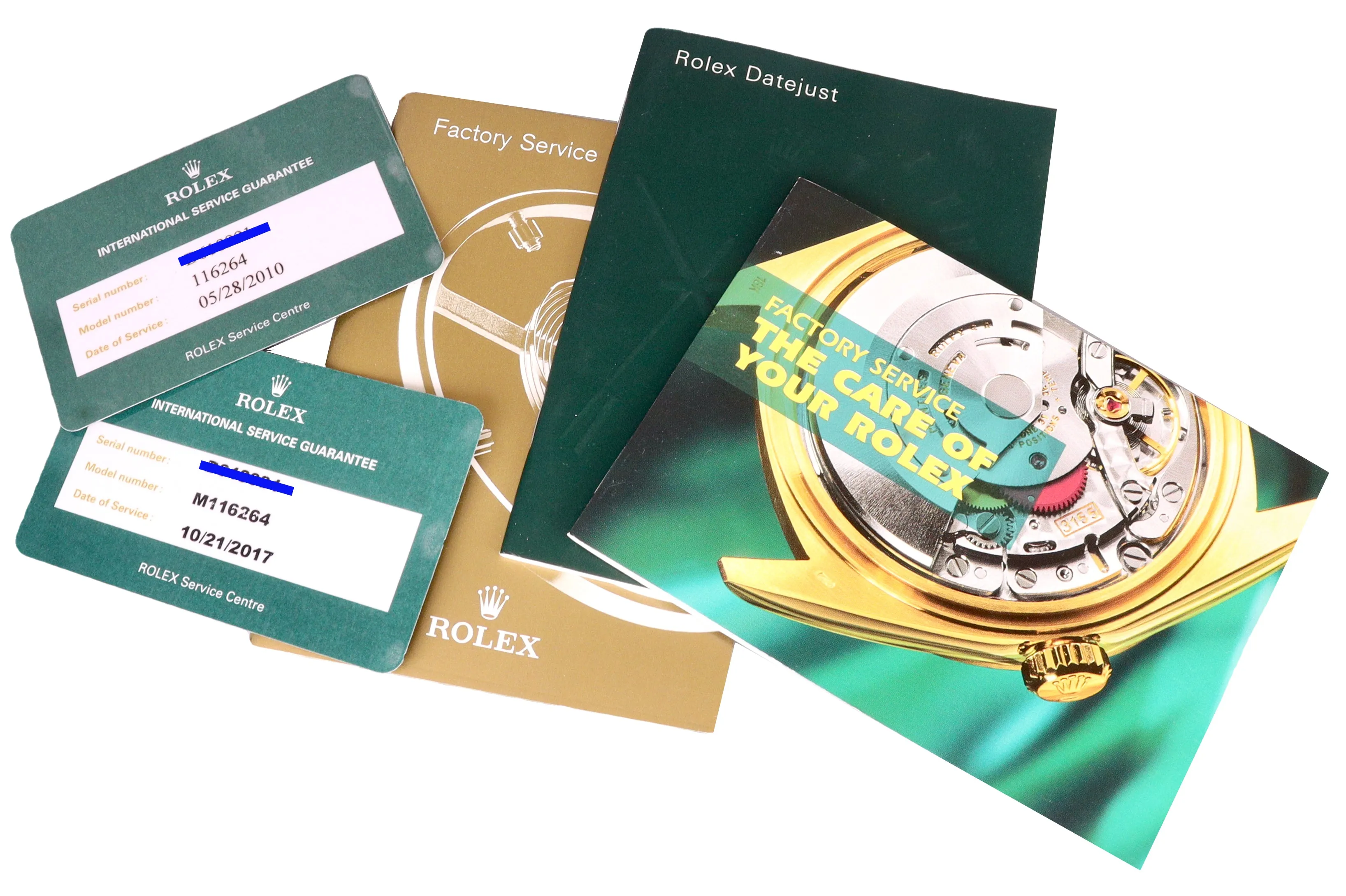 MINT 2005 Rolex DateJust 116264 Turn-O-Graph REHAUT RSC Thunderbird White Oyster