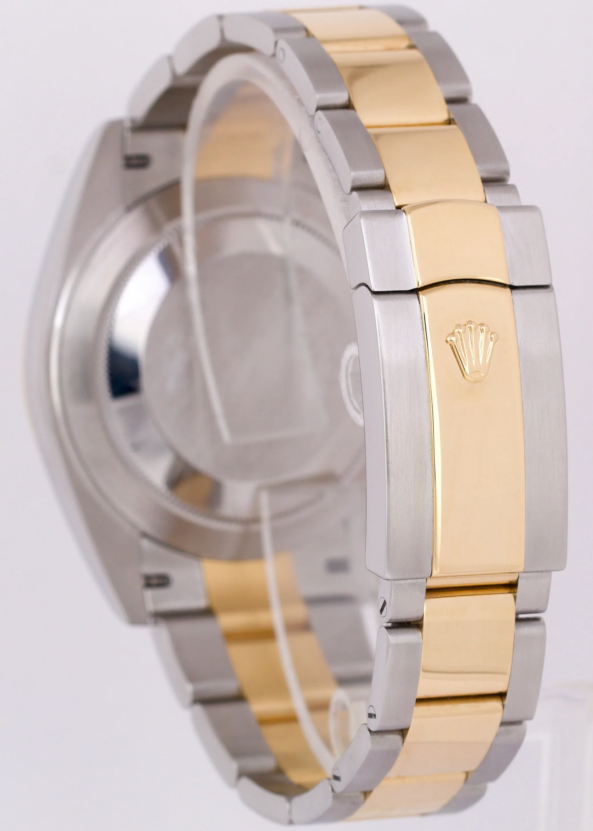 MINT 2021 PAPERS Rolex DateJust 41mm BLACK DIAMOND Two-Tone 18K Gold 126333 BOX