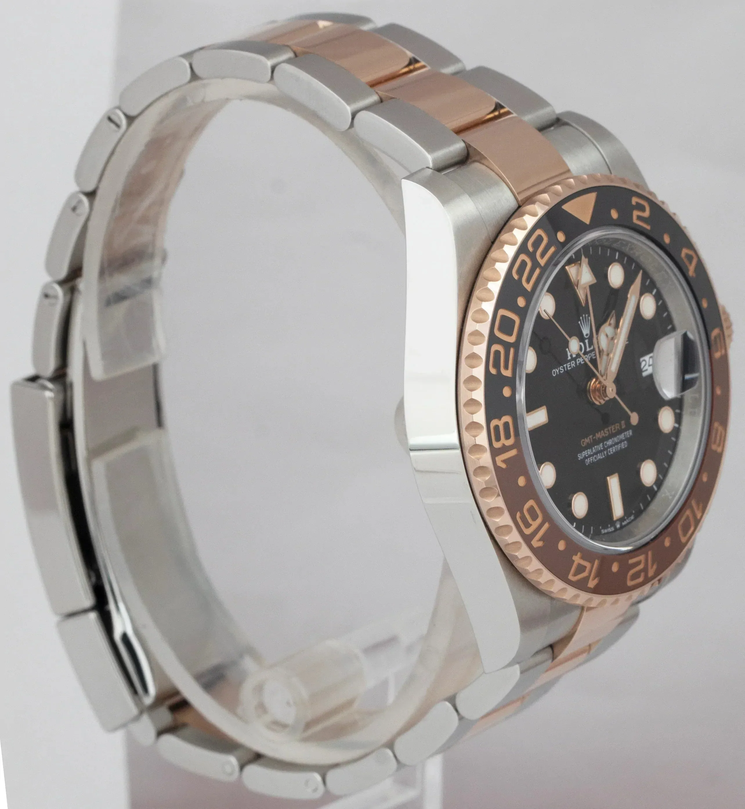 MINT 2021 PAPERS Rolex GMT-Master II ROOT BEER Rose Gold 40mm 126711 CHNR B P