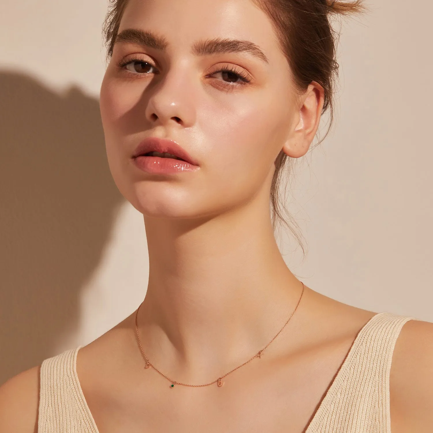 Miss. Doux Gold Necklace JDRNR3S15TG