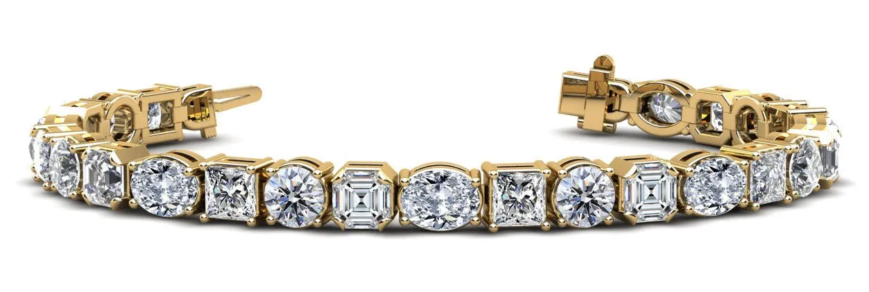Mixed Shape Dreams Diamond Bracelet with 22.60 ct.(finished)