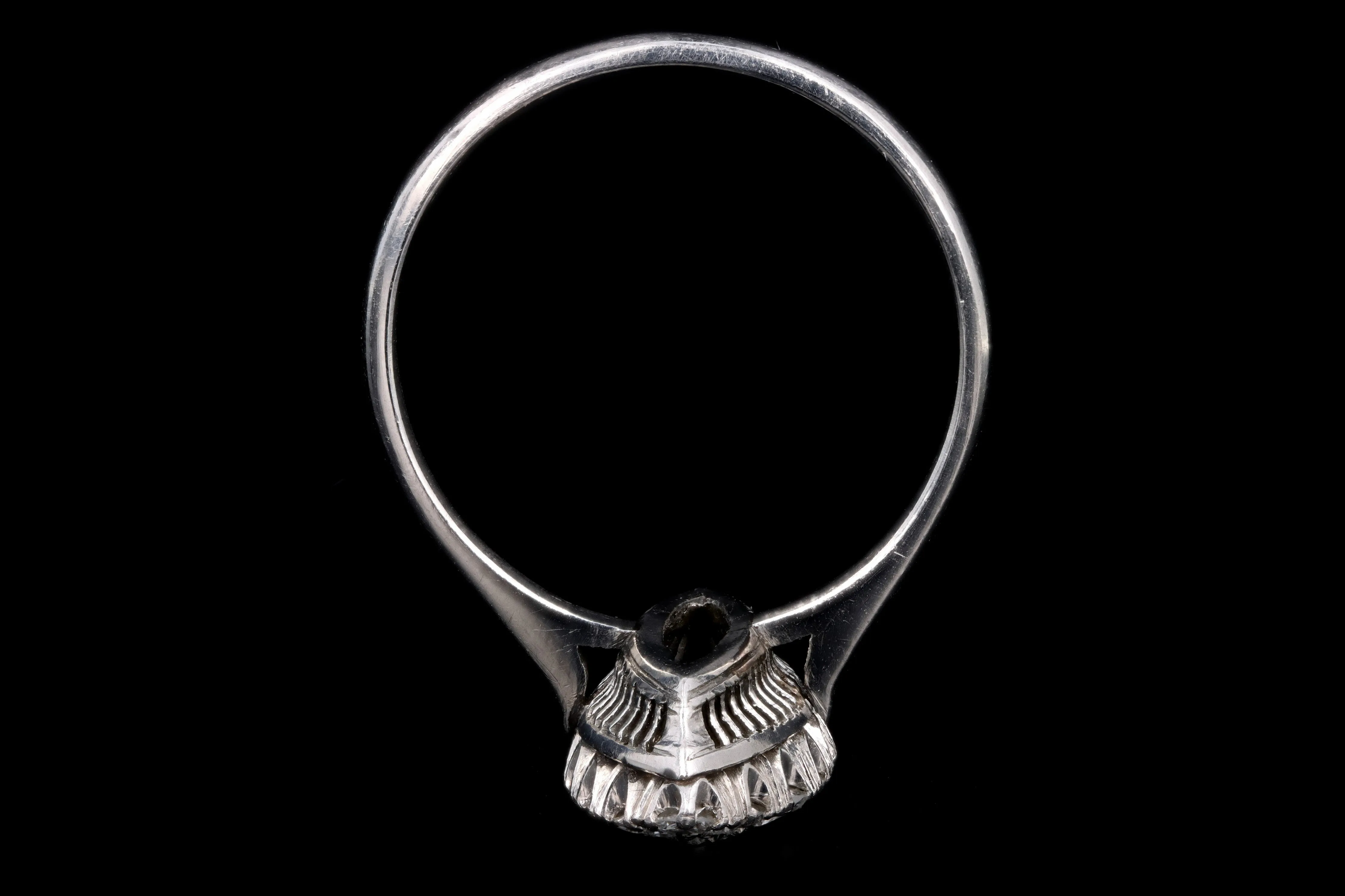 Modern Platinum .75 Carat Round Brilliant Cut Diamond Ring