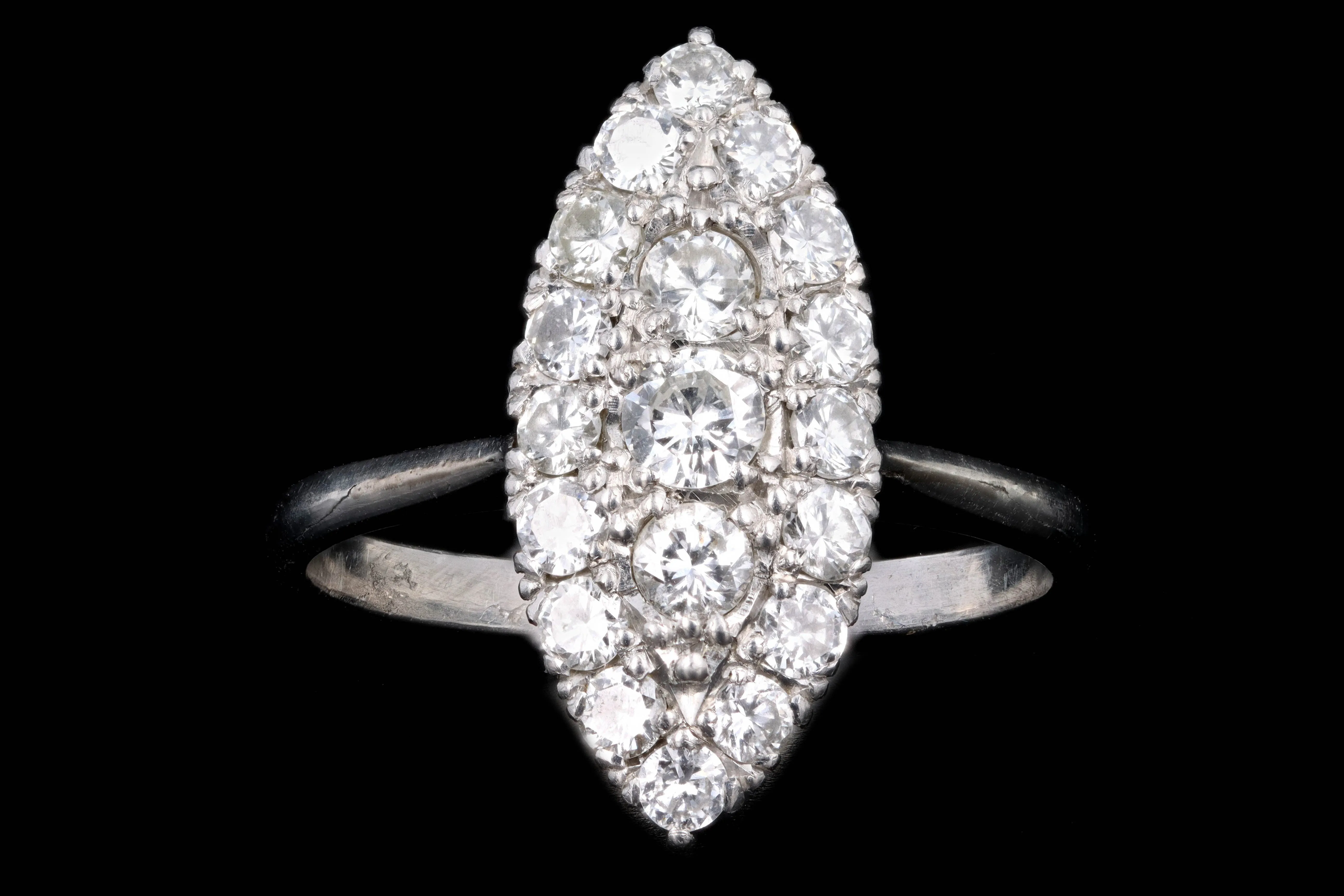 Modern Platinum .75 Carat Round Brilliant Cut Diamond Ring