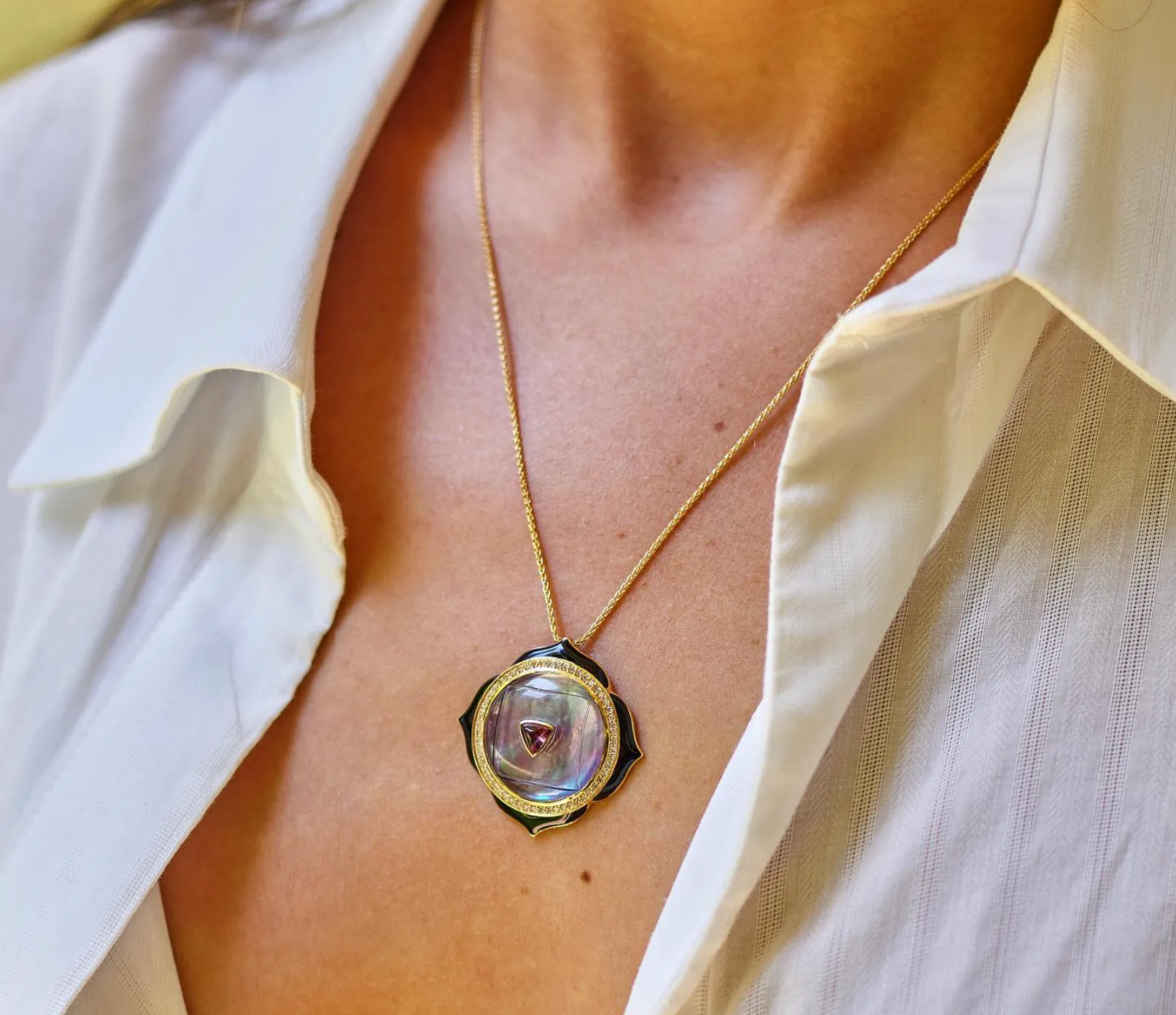 Muladhara Diamond Pendant