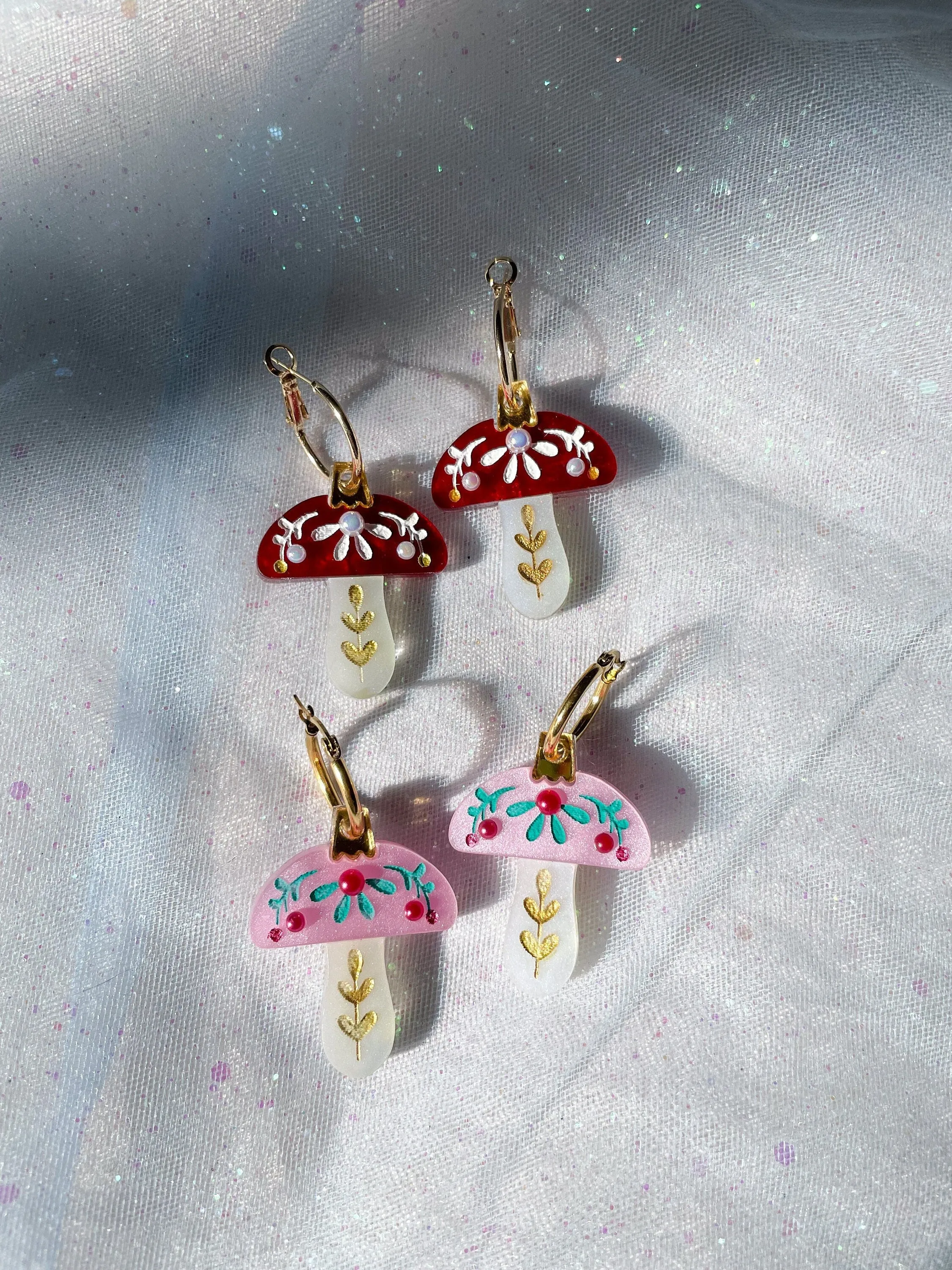 Mushroom Ornament Earrings