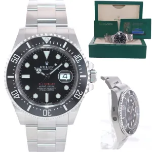 NEW March 2022 Stickers Papers Rolex Red Sea-Dweller 43mm 126600 Steel Watch Box