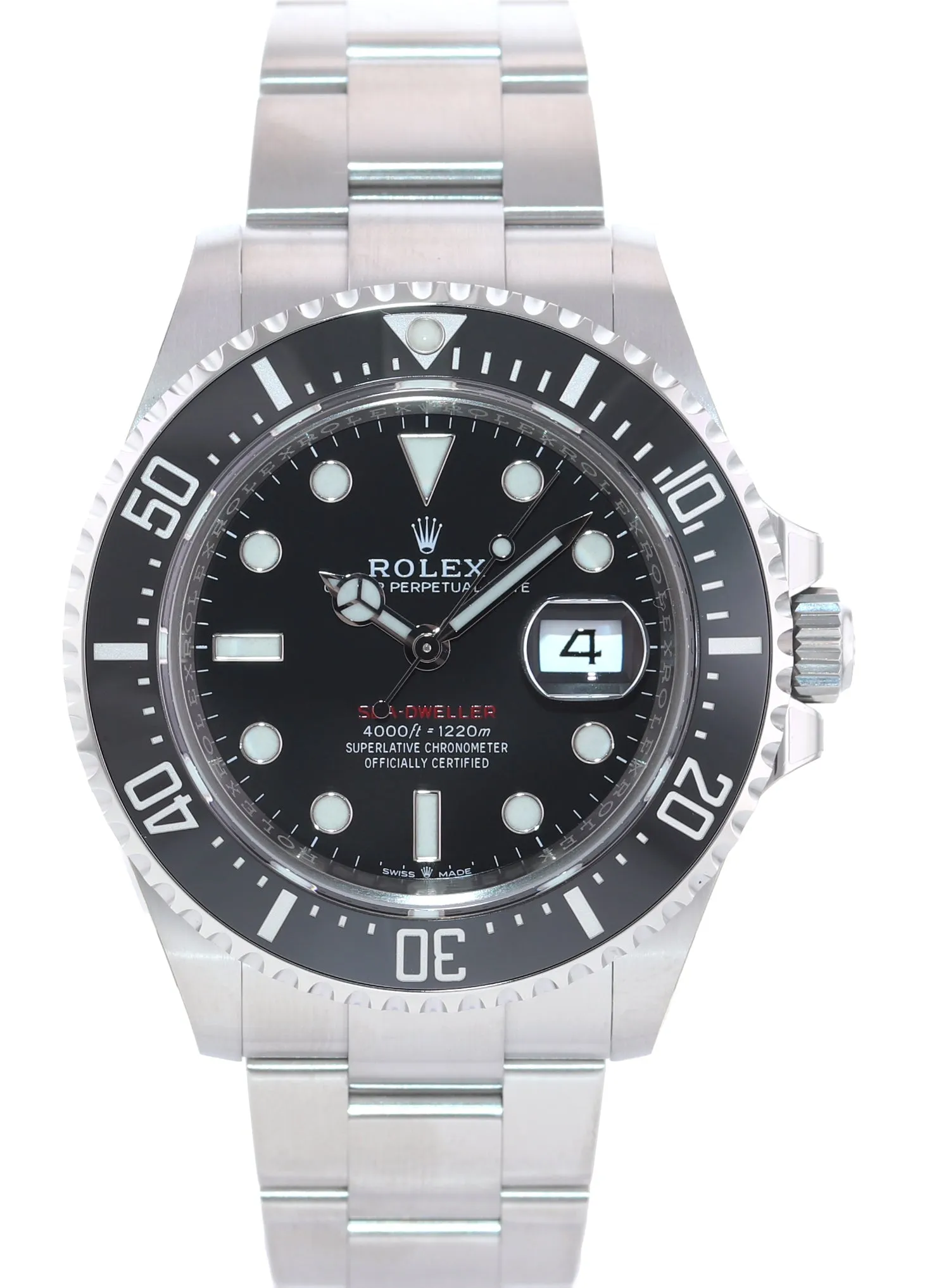 NEW March 2022 Stickers Papers Rolex Red Sea-Dweller 43mm 126600 Steel Watch Box