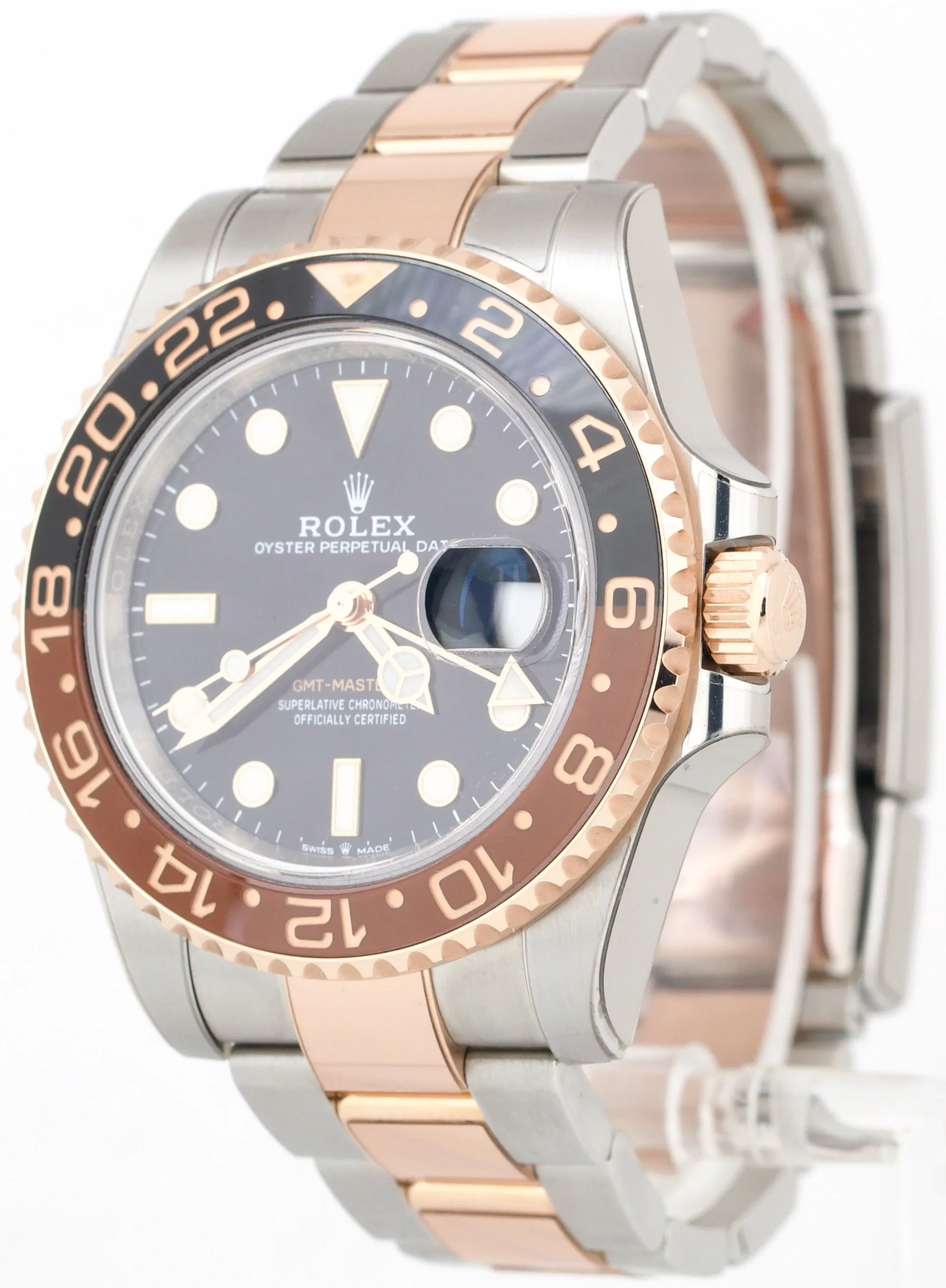NEW PAPERS Rolex GMT-Master II Two-Tone 18K Gold ROOT-BEER 40mm 126711 CHNR BOX