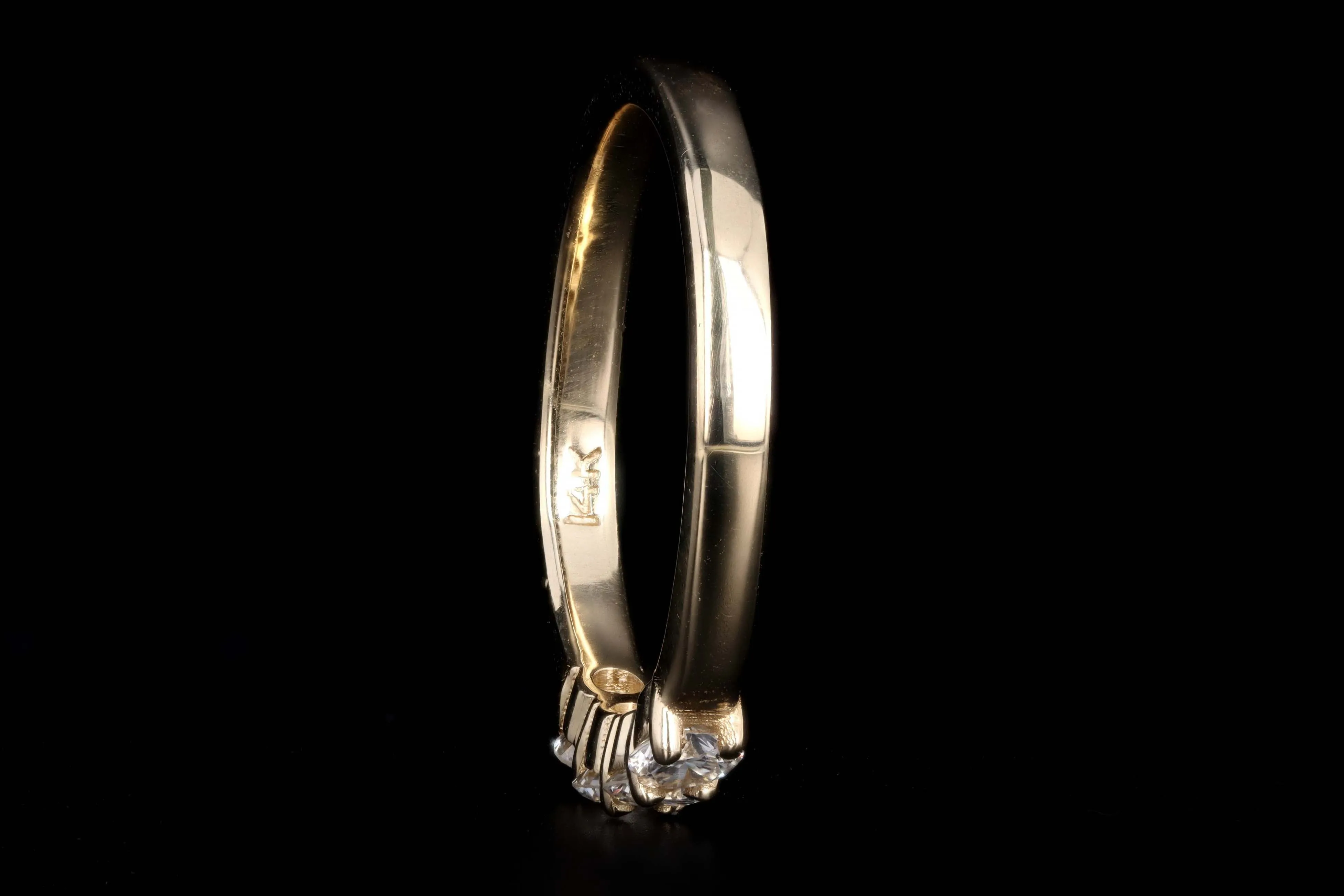 New Platinum or 14K Yellow Gold .45 Carat Total Weight Diamond Four Stone Band
