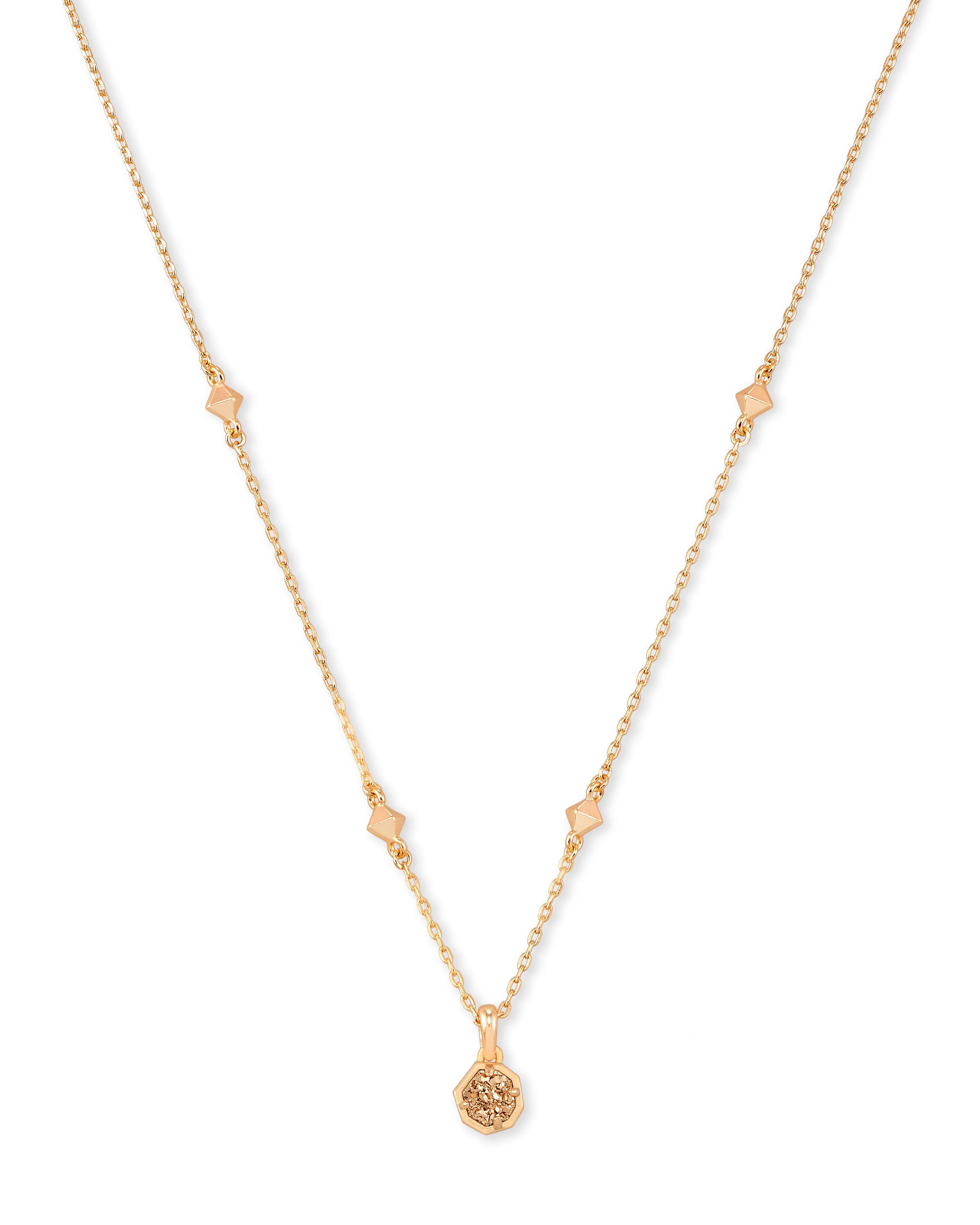 Nola Short Drusy Pendant Necklace
