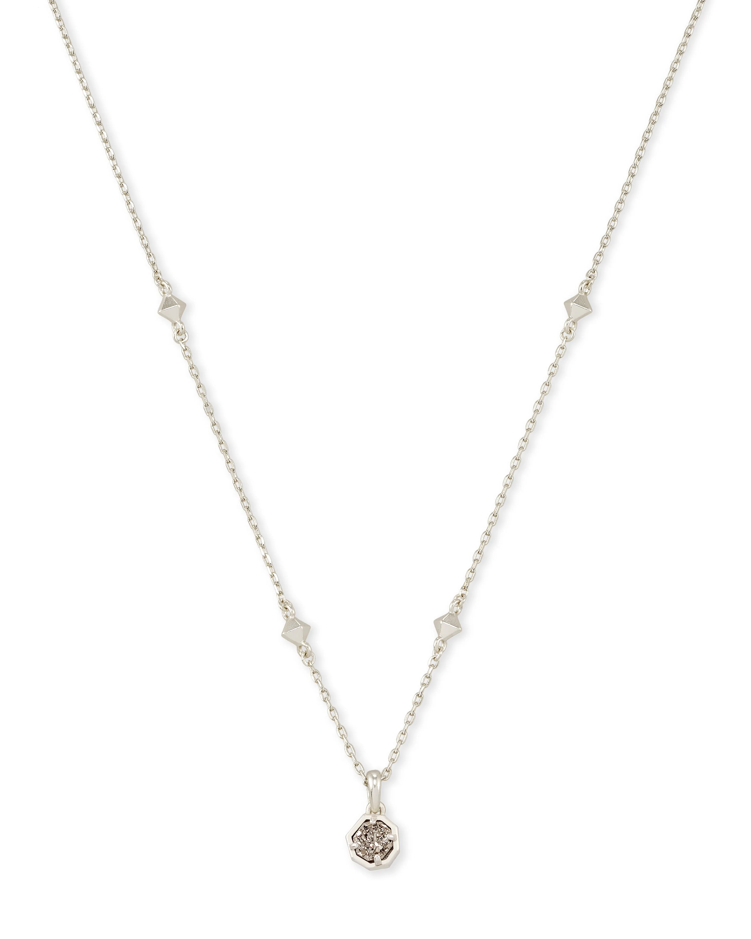 Nola Short Drusy Pendant Necklace