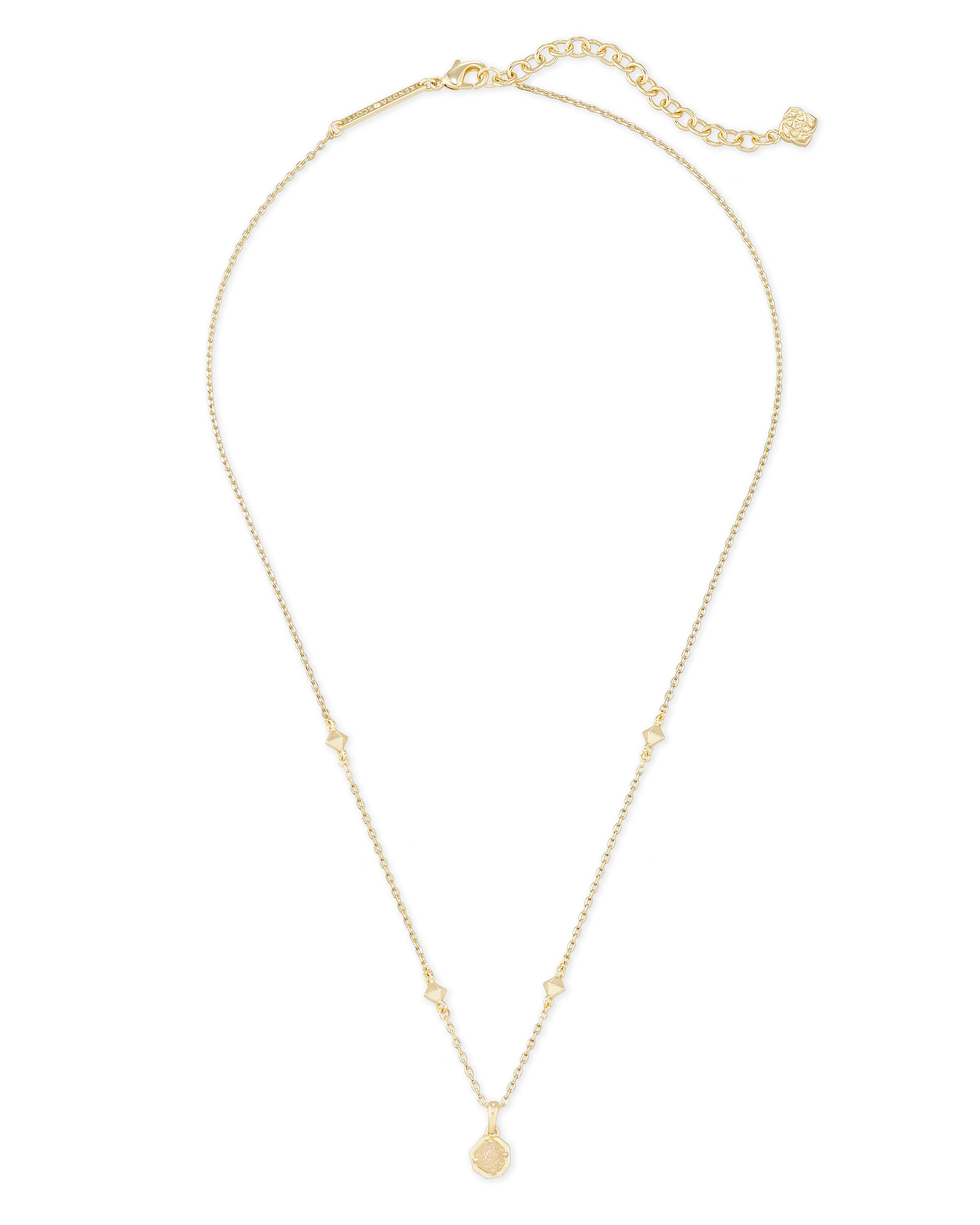 Nola Short Drusy Pendant Necklace