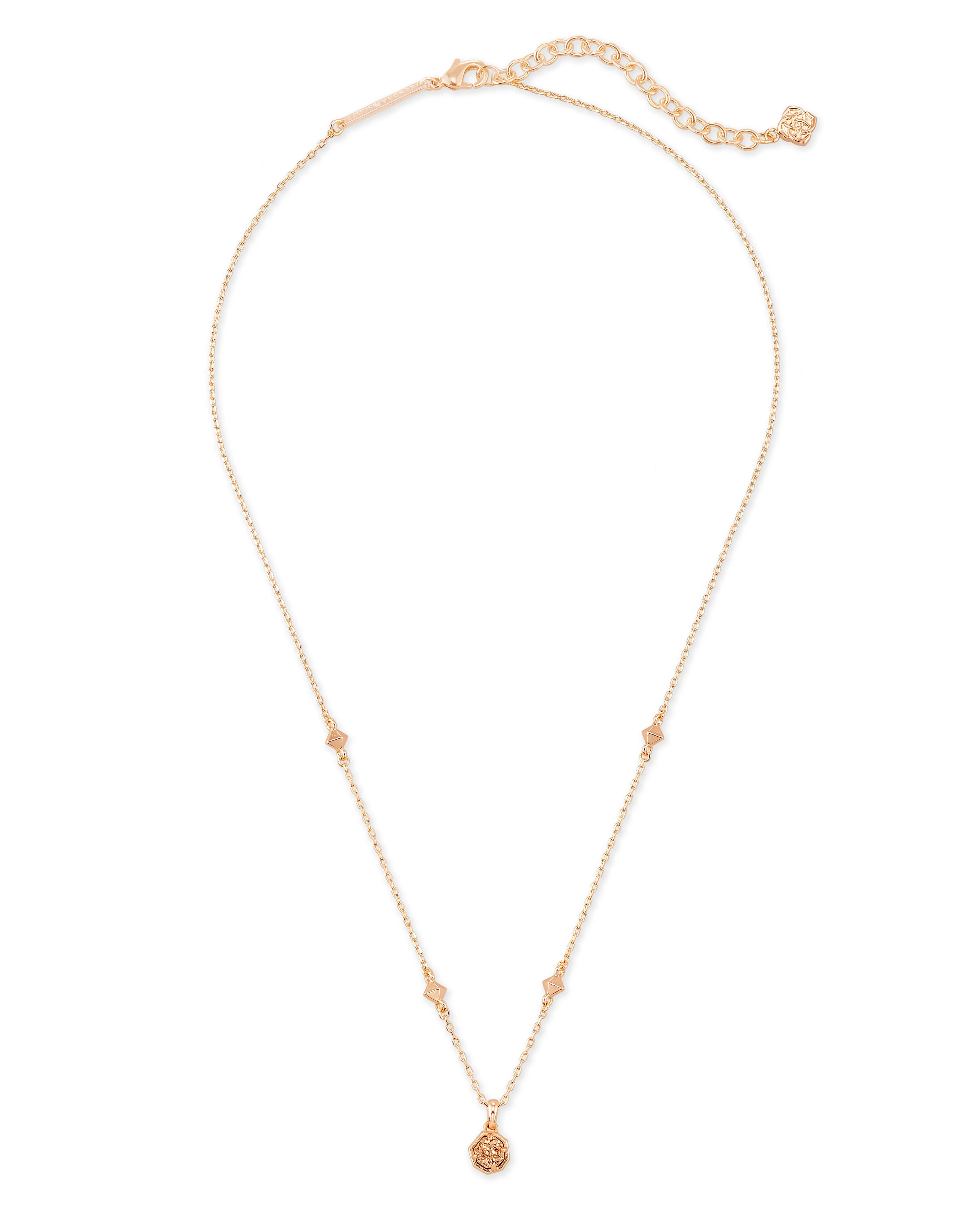 Nola Short Drusy Pendant Necklace