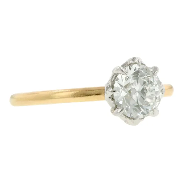 North Star Engagement Ring, Old Euro 1.03ct., West 13th Collection