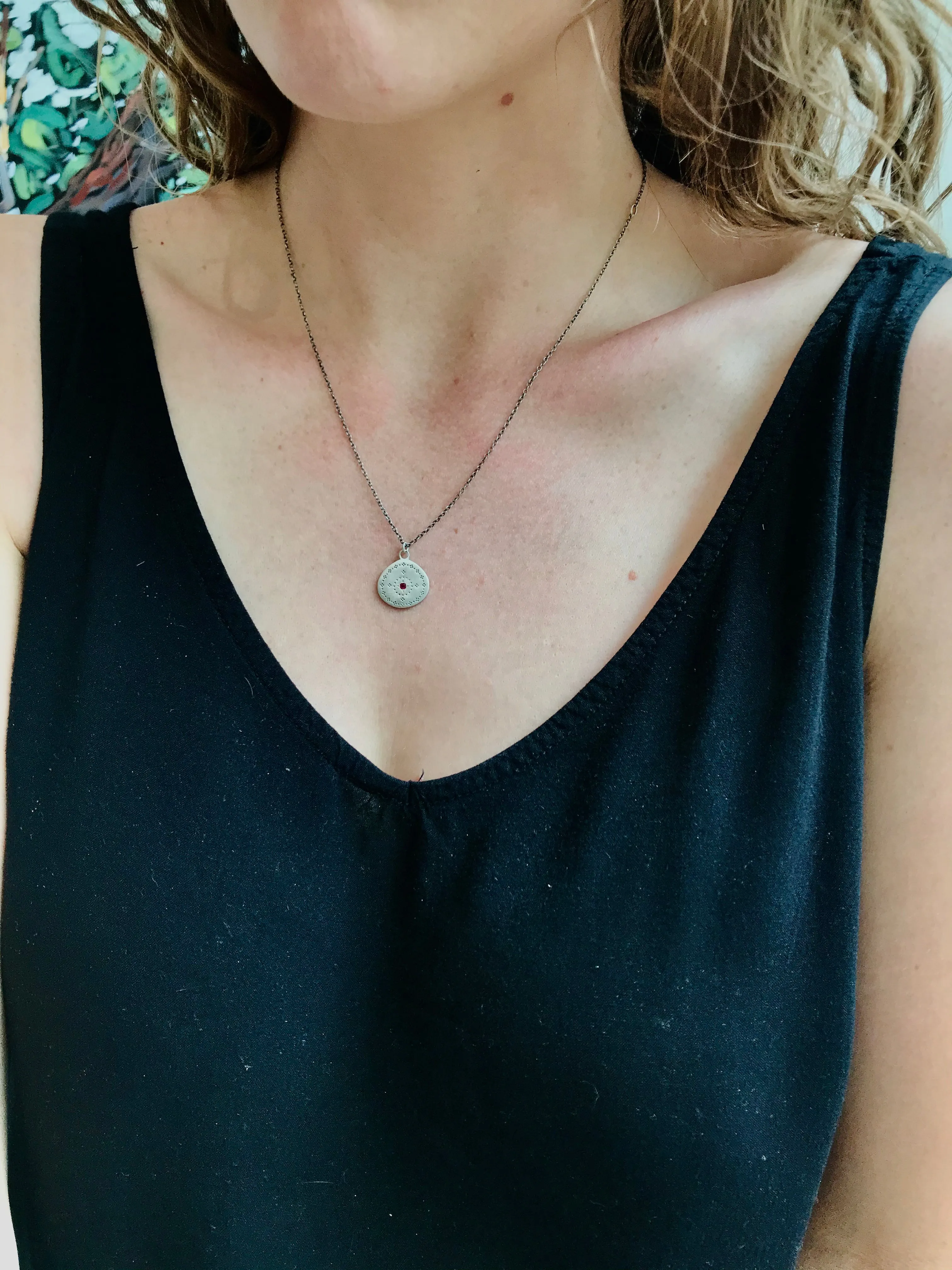 Nostalgia Pendant with Ruby