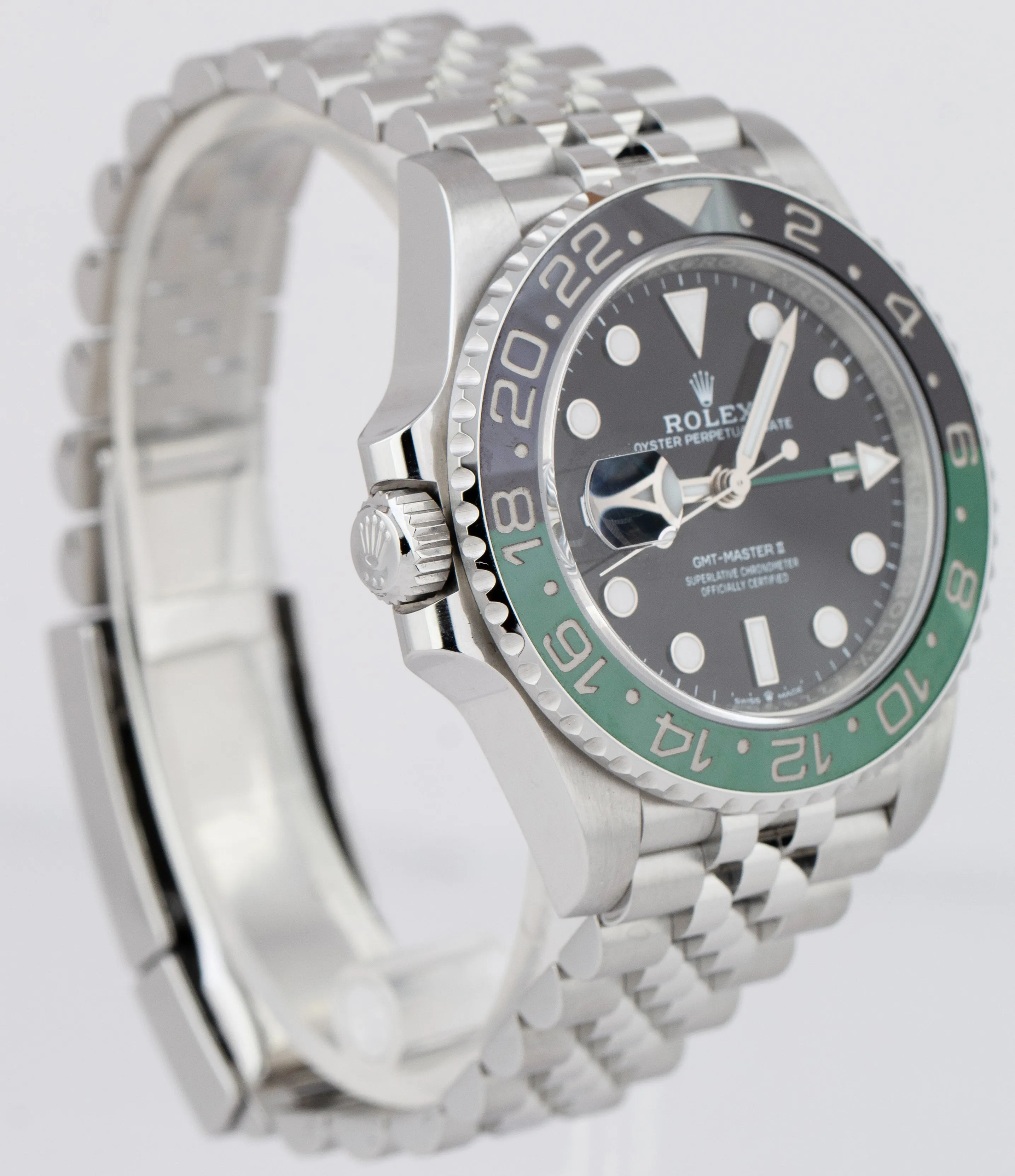 NOV 2022 Rolex GMT-Master II SPRITE GREEN BLACK Jubilee Watch 126720 VTNR CARD
