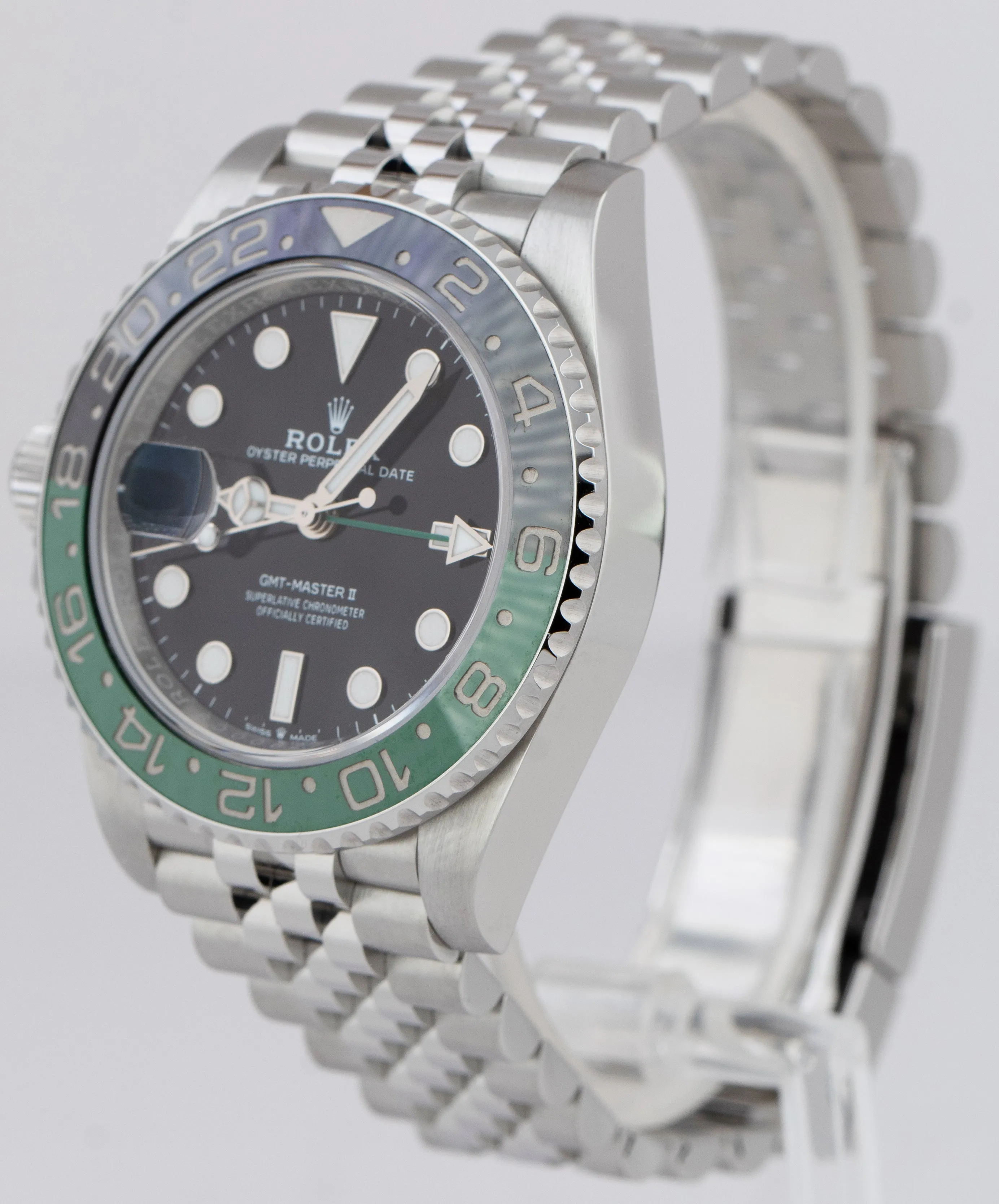 NOV 2022 Rolex GMT-Master II SPRITE GREEN BLACK Jubilee Watch 126720 VTNR CARD