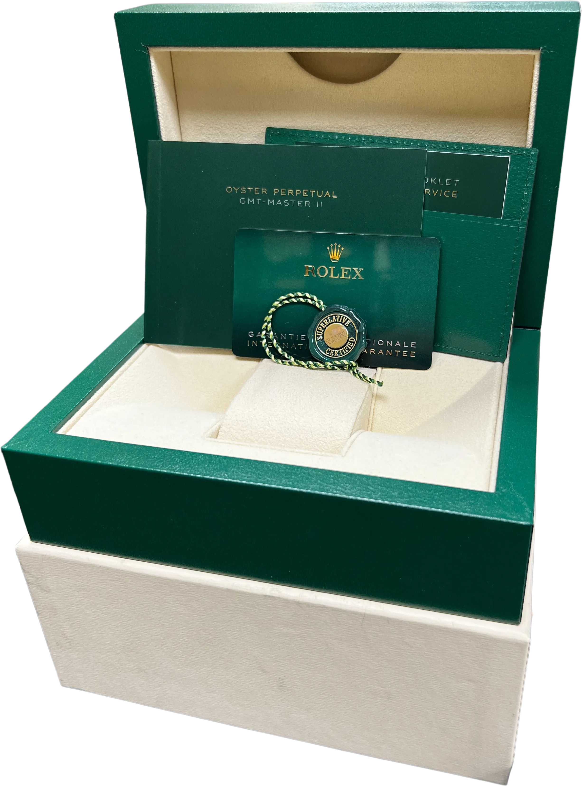 NOV 2022 Rolex GMT-Master II SPRITE GREEN BLACK Jubilee Watch 126720 VTNR CARD